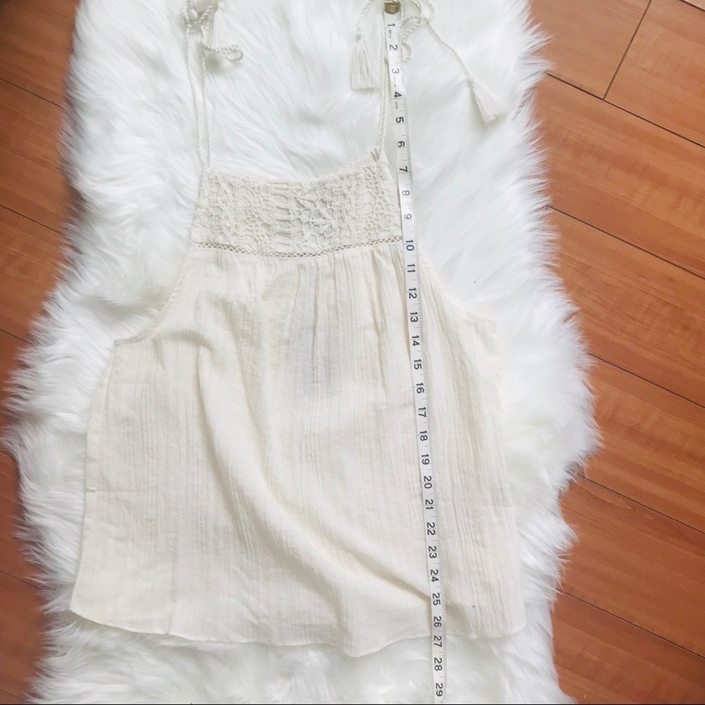 NWT Anthro Moon River Crochet Tassel Tank Small - Picture 4 of 8